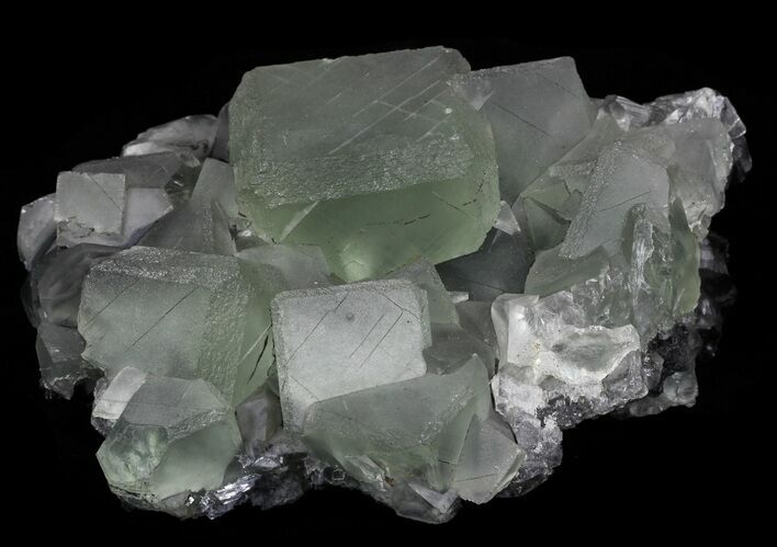 Stunning, Lustrous, Green Fluorite Cluster - China (Special Price #32420